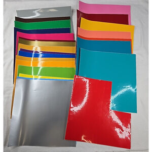 Oracal 651 Glossy 641 Matte Vinyl 12' x 12" Squares Multiple Colors Lot of 40